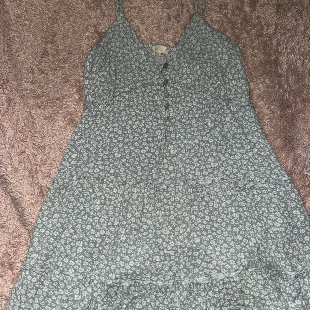 Altar’d State Light Blue Floral Midi Dress - Picture 8 of 10